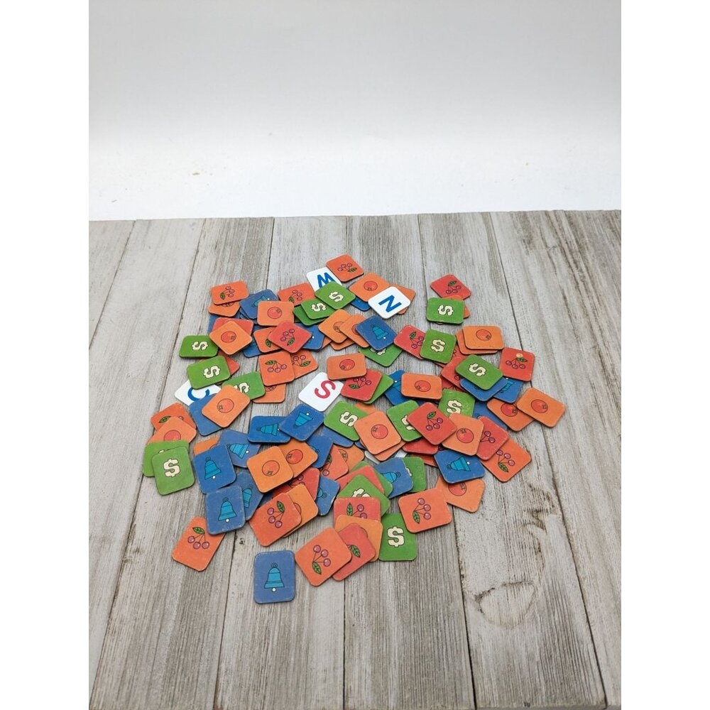 Vintage Jackpot Yahtzee Tiles Tokens Only  Game Milton Bradley Replacement Parts